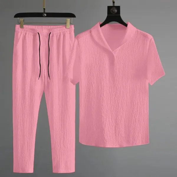 Pink_Polycotton_Solid_Track_Suit_Pant_For_Men