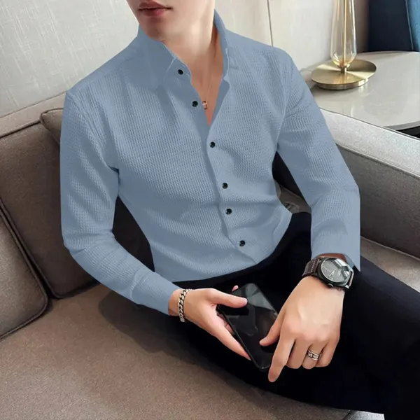 Light_Blue_Cotton_Blend_Full_Sleeve_Self_Design_Shirt_For_Men