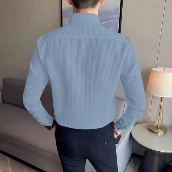 Light_Blue_Cotton_Blend_Full_Sleeve_Self_Design_Shirt_For_Men