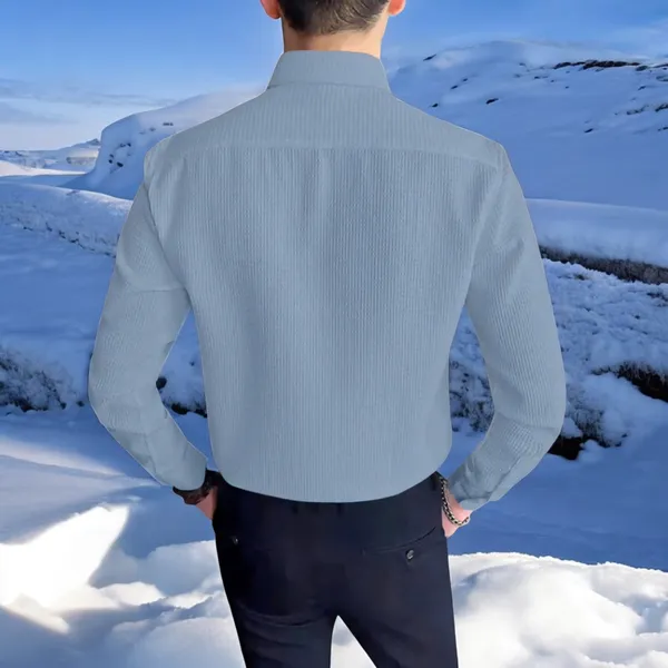 Light_Blue_Cotton_Blend_Full_Sleeve_Self_Design_Shirt_For_Men