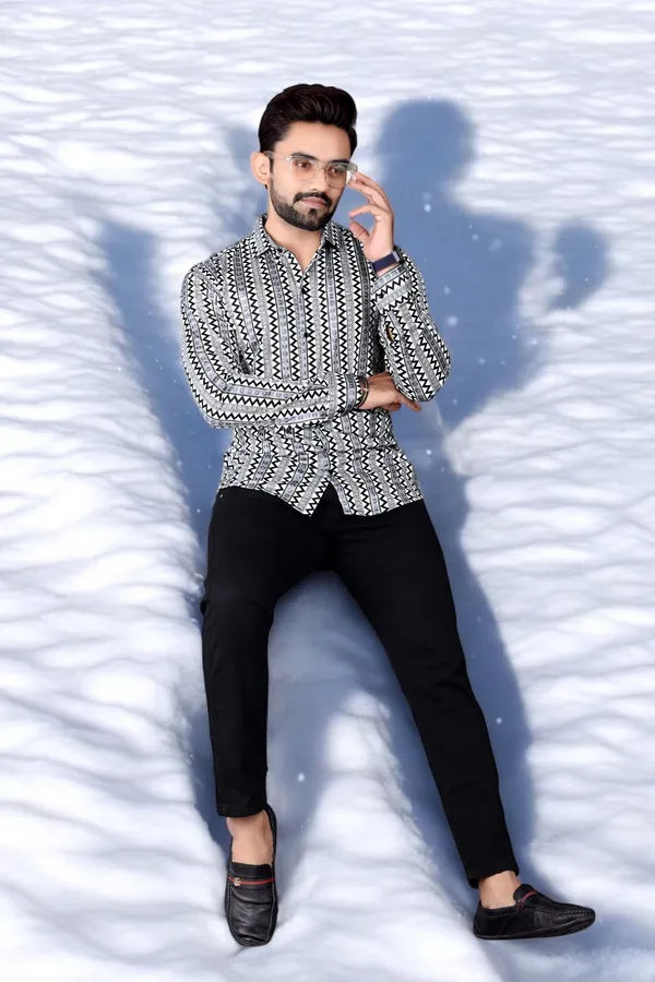 Black_Lycra_Blend_Full_Sleeve_Printed_Shirt_For_Men