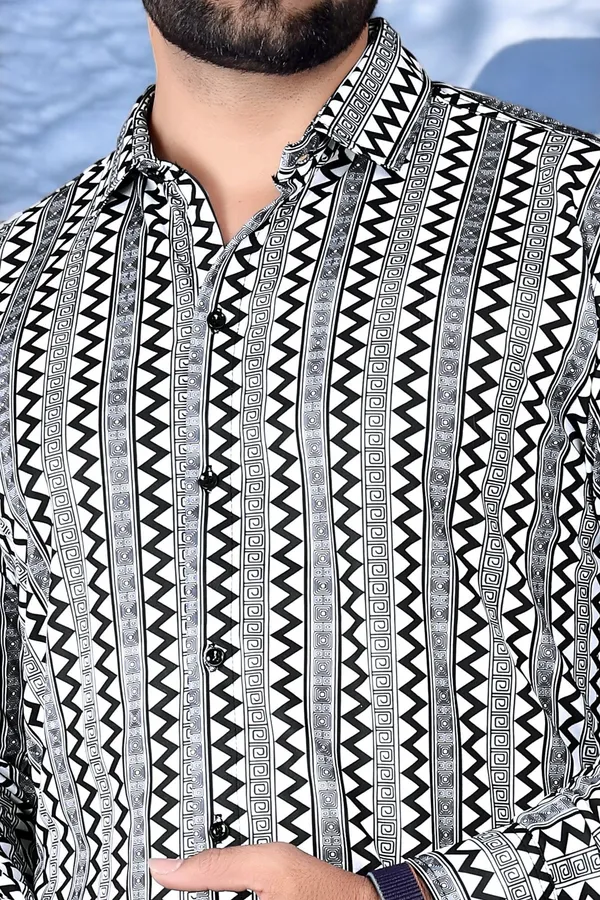 Black_Lycra_Blend_Full_Sleeve_Printed_Shirt_For_Men