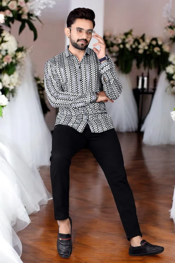 Black_Lycra_Blend_Full_Sleeve_Printed_Shirt_For_Men