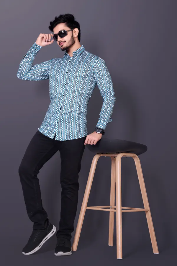 Brown_Lycra_Blend_Full_Sleeve_Printed_Shirt_For_Men