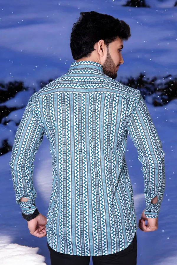 Blue_Lycra_Blend_Full_Sleeve_Printed_Shirt_For_Men