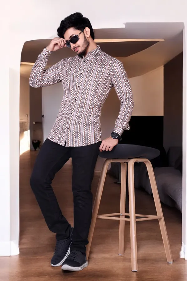 Black_Lycra_Blend_Full_Sleeve_Printed_Shirt_For_Men