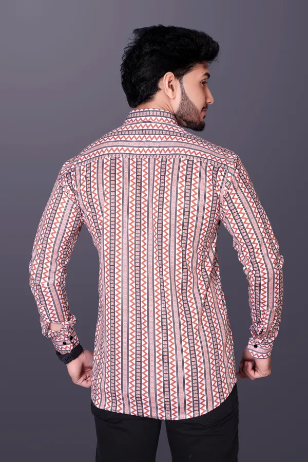 Brown_Lycra_Blend_Full_Sleeve_Printed_Shirt_For_Men