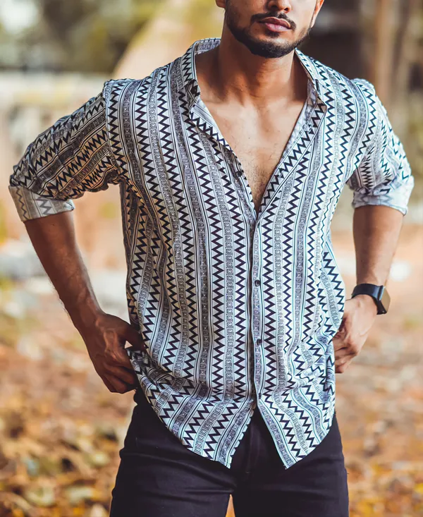 Brown_Lycra_Blend_Full_Sleeve_Printed_Shirt_For_Men