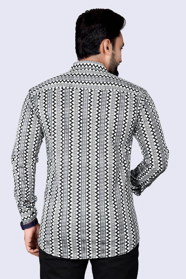 Black_&_White_Lycra_Blend_Full_Sleeve_Printed_Shirt_For_Men