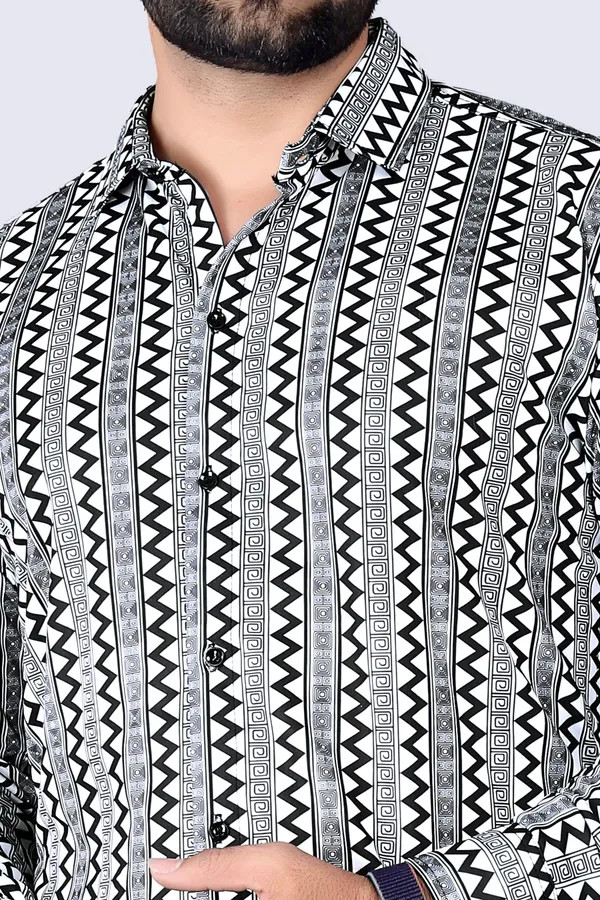 Black_&_White_&_Grey_Lycra_Blend_Full_Sleeve_Checkered_Shirt_For_Men