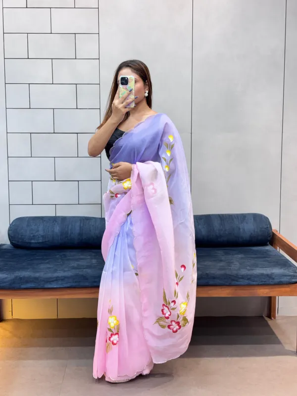 Multi_Soft_Silk_Premium_&_Elegant_Saree_With_Unstiched_Blouse