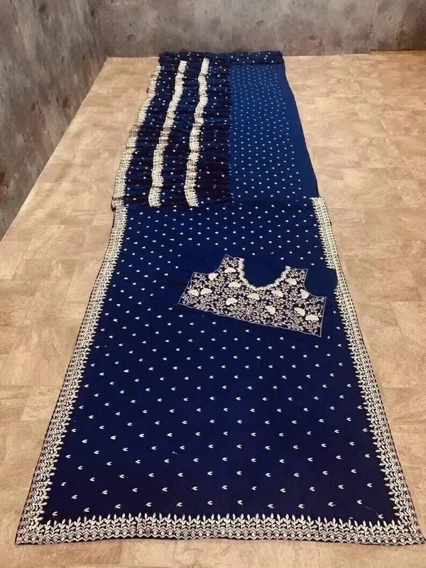Navy_Blue_Georgette_Premium_&_Elegant_Saree_With_Unstiched_Blouse