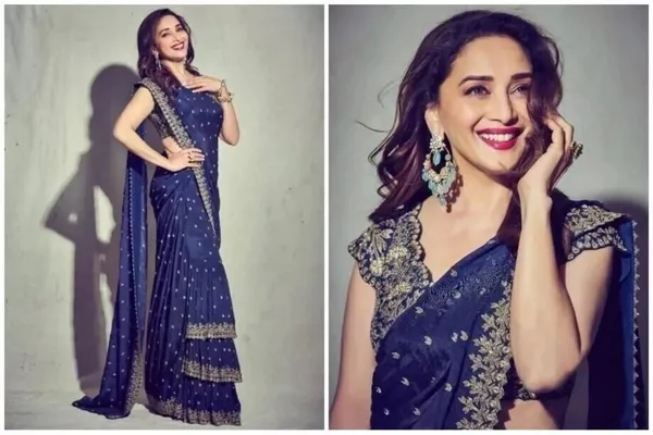 Navy_Blue_Georgette_Premium_&_Elegant_Saree_With_Unstiched_Blouse
