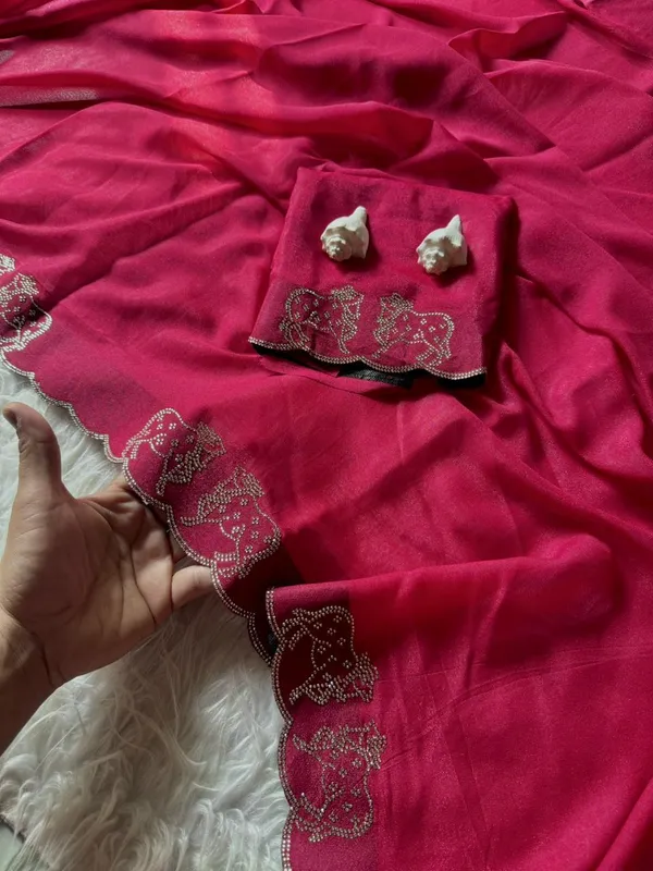 Rani_Pink_Silk_Premium_&_Elegant_Saree_With_Unstiched_Blouse