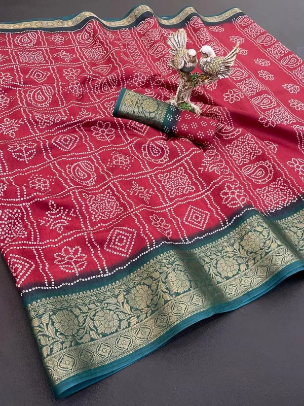 Maroon_Dola_Silk_Premium_&_Elegant_Saree_With_Unstiched_Blouse