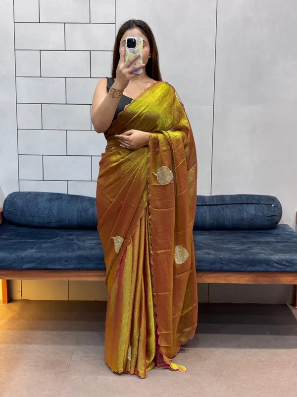 Multicolor_Space_Silk_Premium_&_Elegant_Saree_With_Unstiched_Blouse