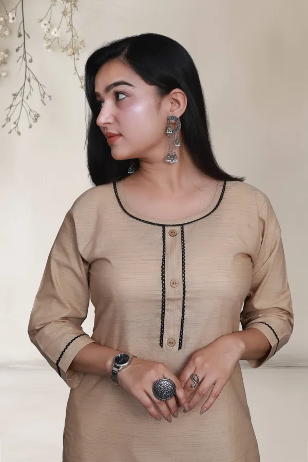 Beige_Self_Design_Cotton_Blend_Long_Straight_Kurti