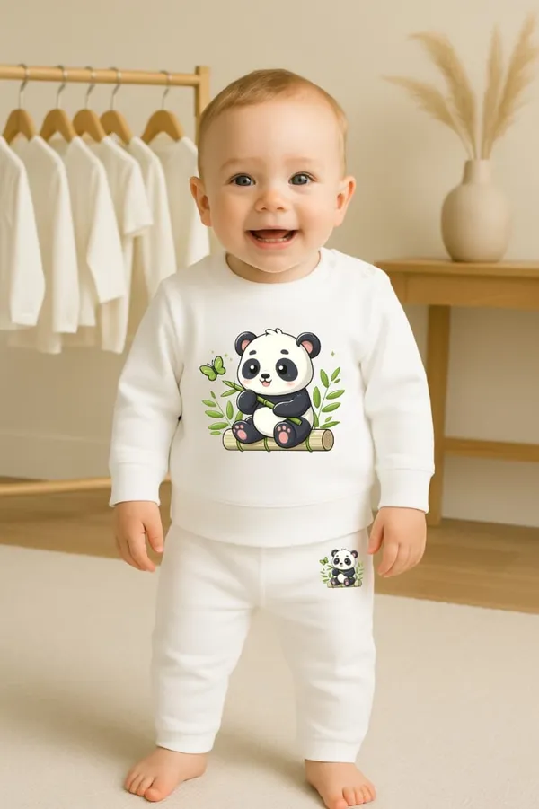 White_Premium_Cotton_Sweatshirt_&_Pyjama_Set_For_Kids