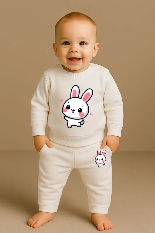 White_Premium_Cotton_Sweatshirt_&_Pyjama_Set_For_Kids