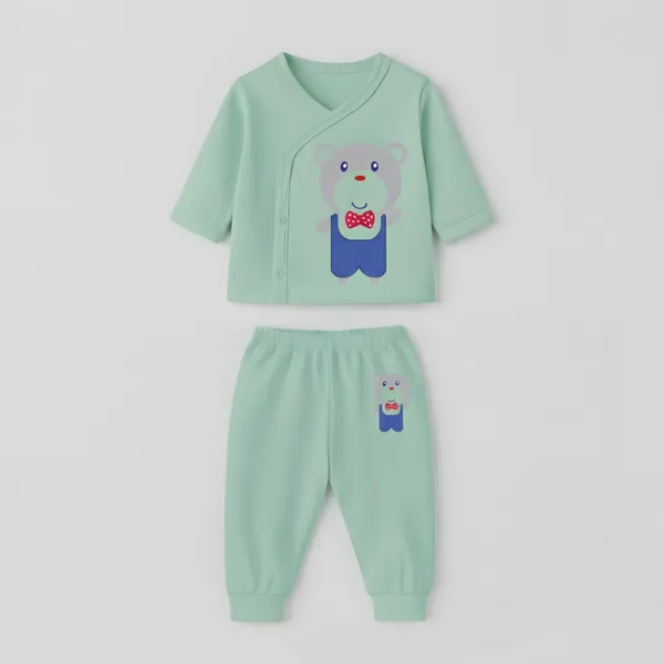 Multicolor_Soft_Cotton_Jhabla_&_Pyjama_Set_For_Kids_(Pack_Of_3)