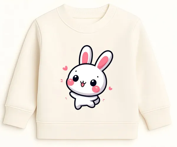White_Premium_Cotton_Sweatshirt_&_Pyjama_Set_For_Kids