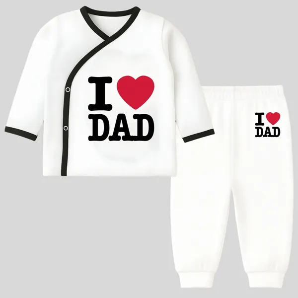 White_Premium_Cotton_Jhabla_&_Pyjama_For_Kids_(Pack_Of_2)