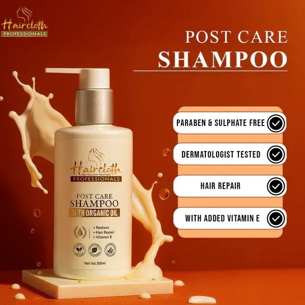 Haircloth_Professionals_Post_Care_Shampoo_300ml_–_Repair,_Moisturizing_&_Strengthening_Shampoo_For_Dry_Damaged_Frizzy_Hair