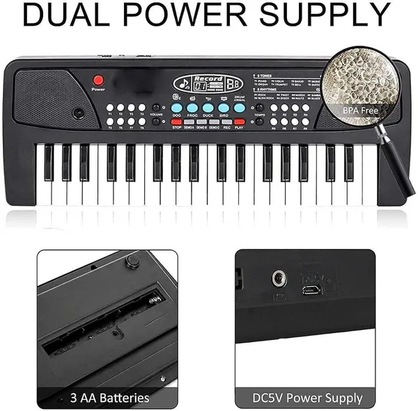 37_keys_Electronic_Piano_Keyboard_with_LED_Display_&_Microphone,_Electronic_Piano_Keyboard_with_LED_Display_&_Microphone,_Analog_Portable_Keyboard