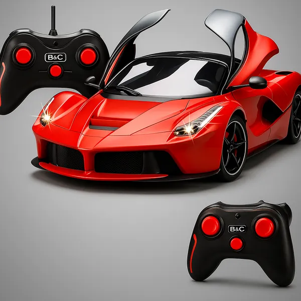 Red_Rechargeable_Ferrari_Style_Remote_Control_Car_With_Opening_Doors