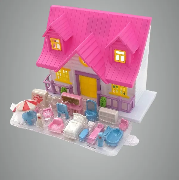 Multicolor_Mini_Dollhouse_for_Girls_House_Play_Set_with_Furniture_(Small_Doll_House_Kids_)