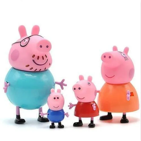 Multicolor_Peppa_Pig_Family_Set_Of_4_Toy_For_Kids