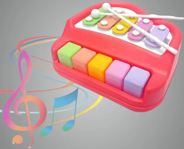 Red_Non_Battery_2_In_1_Mini_Piano_And_Xylophone_Toy_With_Colorful_Keys_&_2_Mallets