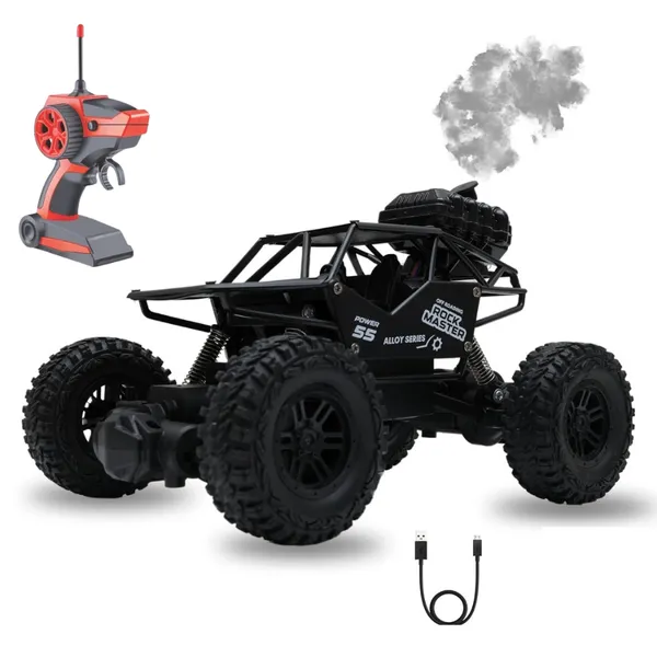 Rechargeable_RWD_RC_Rock_Crawler_Monster_Truck_with_Mist_&_LED_Lights_|_Off-Road_Remote_Control_Car_for_Kids_with_Smoke_Effect,_Big_Tyres_&_Shock_Absorbers_|_Red_Toy_Truck_for_Boys_&_Girls