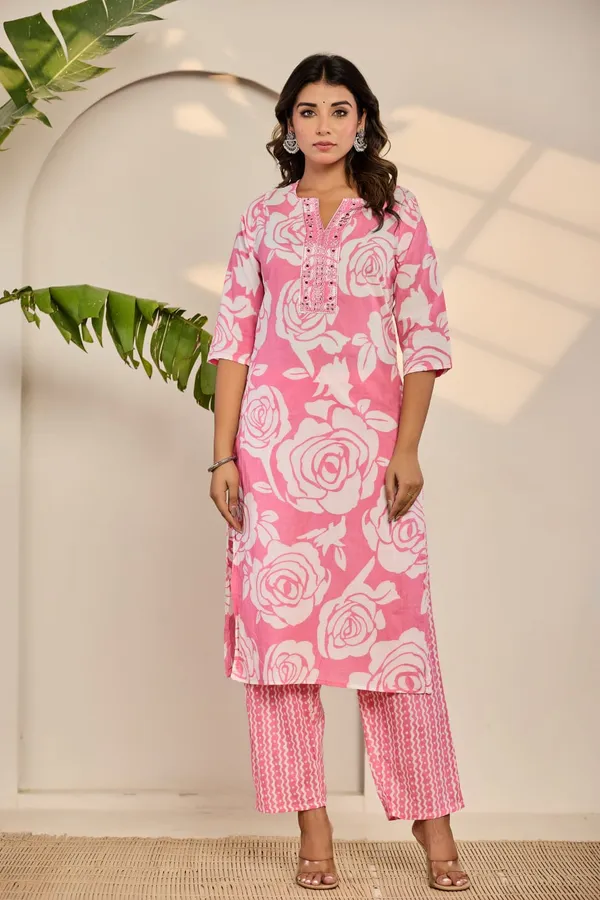 Pink_Jaipuri_Cotton_Straight_3_Piece_Set_For_Women
