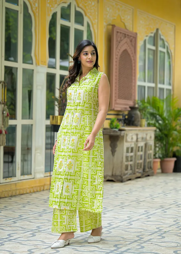 Green_Cotton_Long_Co-Ord_Set_For_Women