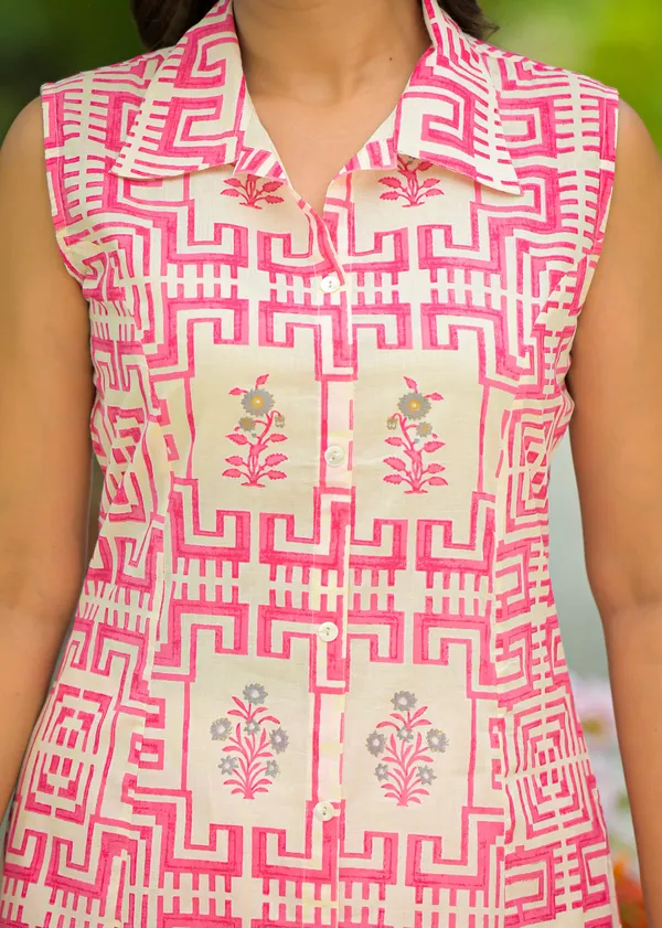 Pink_Cotton_Long_Co-Ord_Set_For_Women