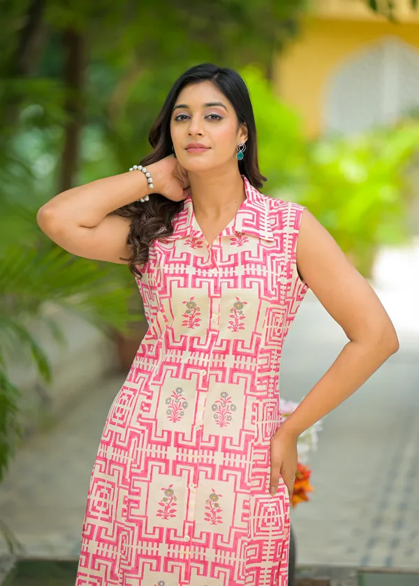Pink_Cotton_Long_Co-Ord_Set_For_Women