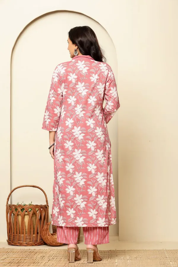 Peach_Cotton_Straight_3_piece_set_For_Women