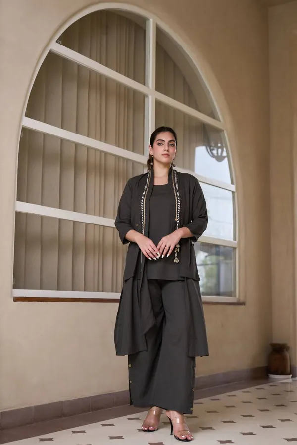 khadi_cotton_Black_Inner_with_pant__and_shrug