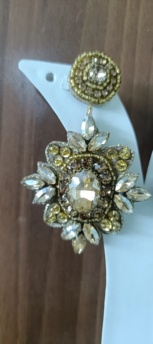 Gold_Beaded_Floral_Stone_Studded_Drop_Earrings_For_Women