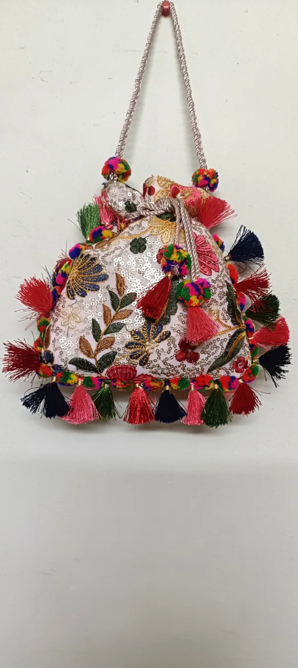 Multicolor_Cotton_Sequin_Embroidered_Potli_Bag_For_Women