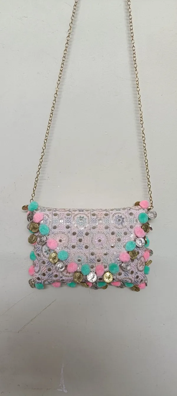 Cotton_Sequin_Embroidered_Coin_Pom_Pom_Sling_Bag_For_Women