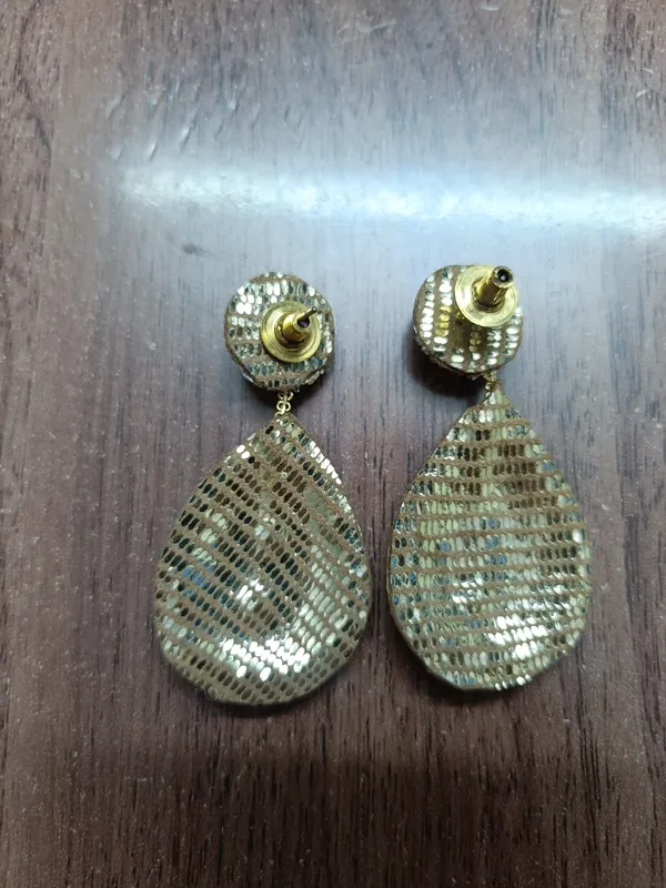 White_Gold_Beaded_Teardrop_Dangler_Earrings_For_Women