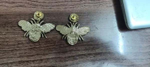 Gold_Beaded_Bee_Shaped_Stud_Earrings_For_Women