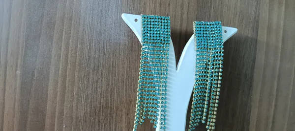 Turquoise_Crystal_Studded_Tassel_Drop_Earrings_For_Women
