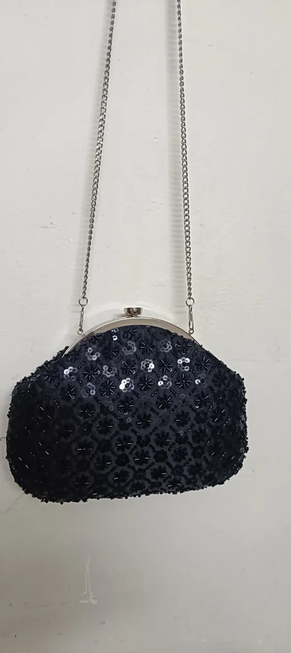 Black_Cotton_Beaded_Sequin_Sling_Clutch_Bag_For_Women