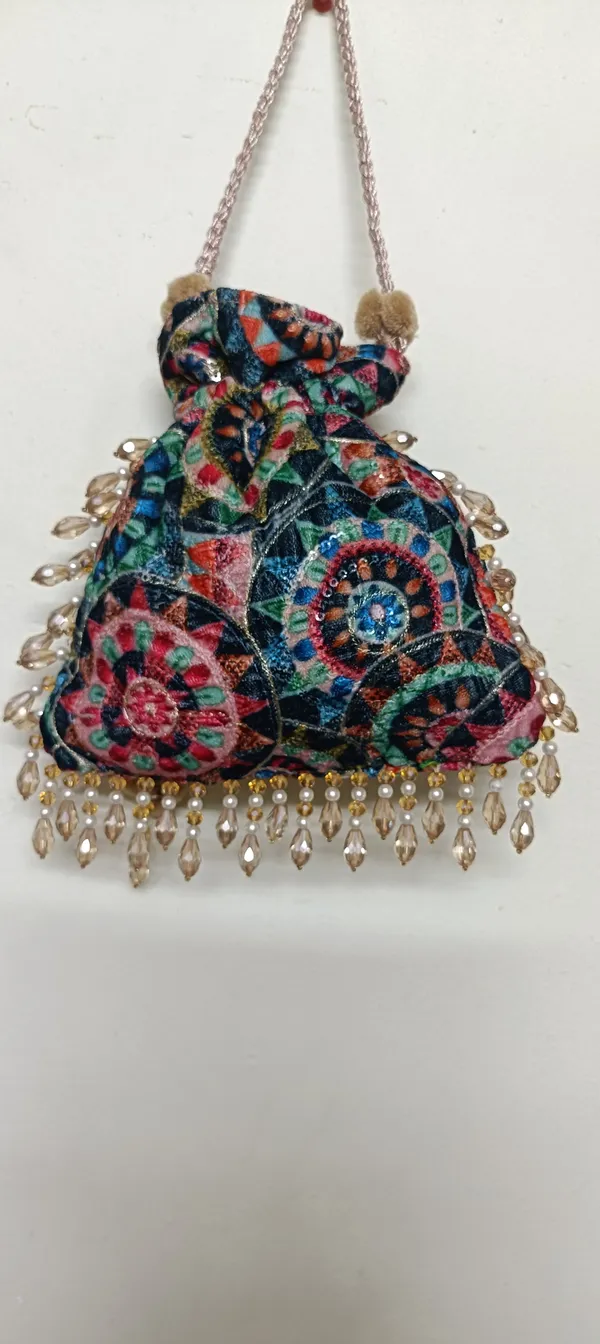 Multicolor_Cotton_Embroidered_Beaded_Tassel_Potli_Bag_For_Women