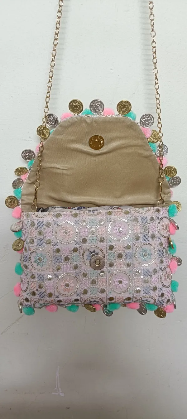 Cotton_Sequin_Embroidered_Coin_Pom_Pom_Sling_Bag_For_Women