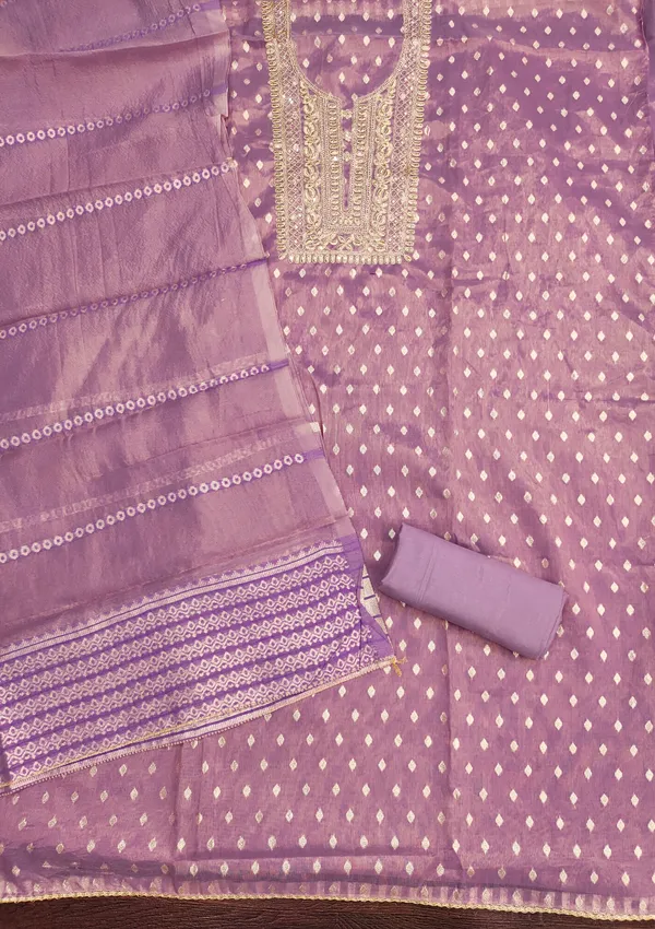 Purple_Premium_Simmer_Butti_Salwar_Suit_Dress_Material_With_Golden_Neck_Work_&_Jacquard_Dupatta_Unstitched