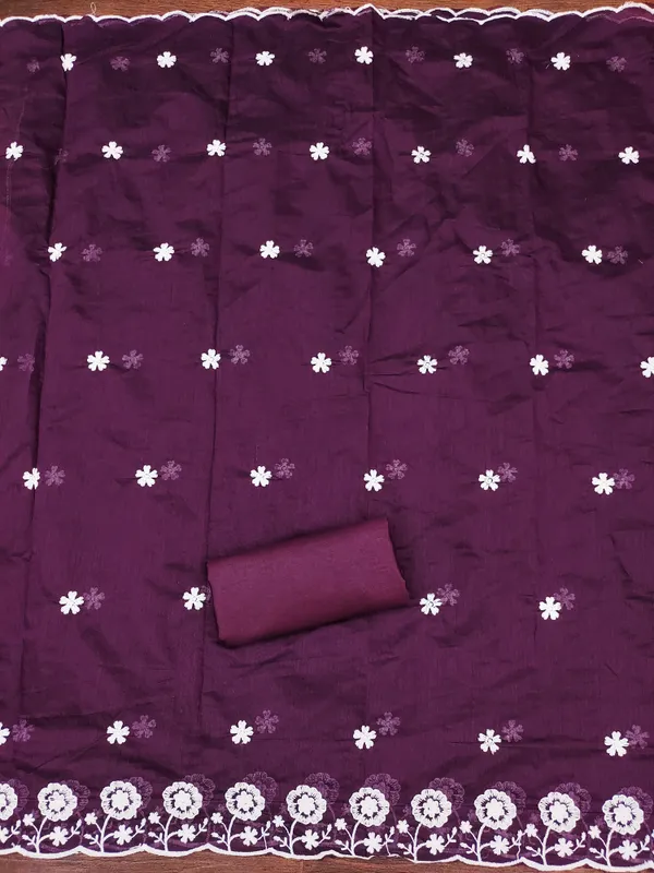 Purple_Chanderi_Cotton_Salwar_Suit_Dress_Material_With_Heavy_White_Thread_Work_&_Embroidered_Dupatta_Unstitched